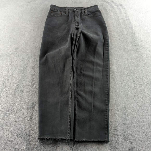 Levi's Denim - Vintage 90s Levis 550 Jeans Womens 10 (Fits 27x27) Black Faded Skater Brazil Y2K